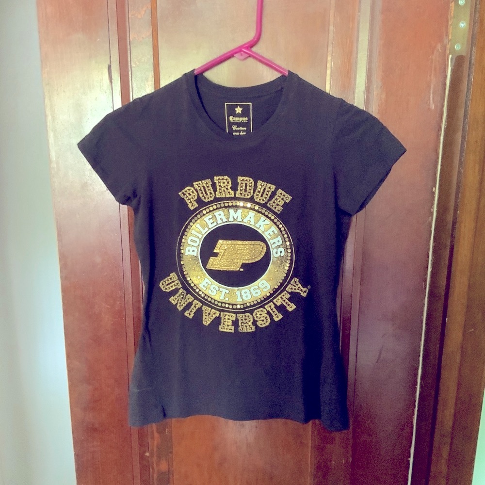 #Purdue sequin tee